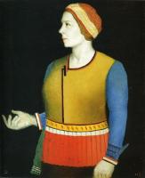 Kazimir Malevich - Portrait of Artist s Wife N.A. Malevich